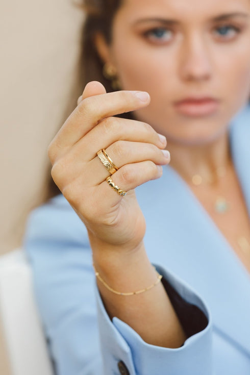 L'AMOUR PINKY RING ZILVER